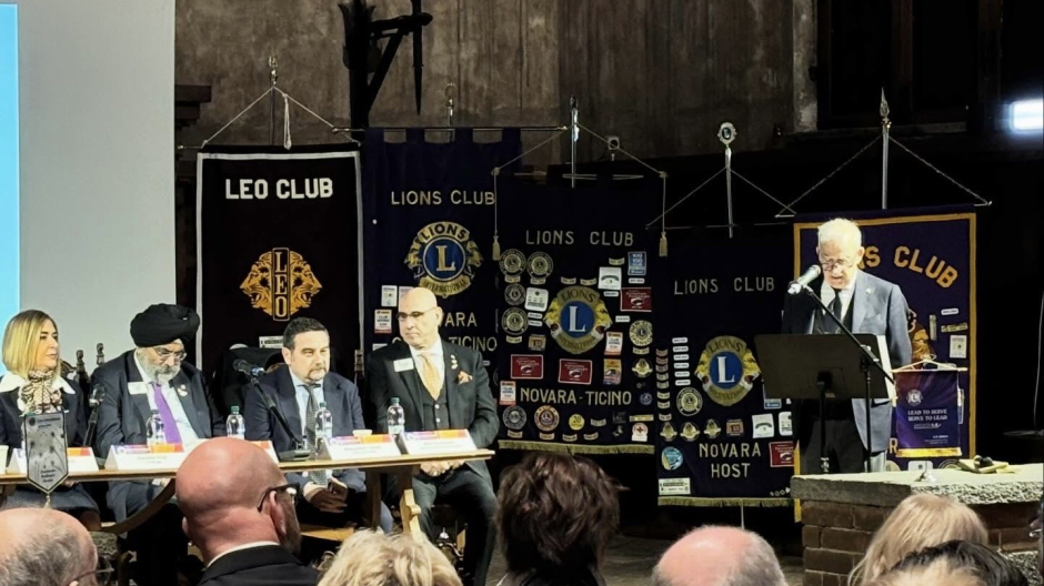 Visita a Novara del presidente mondiale dei Lions 